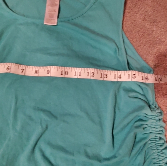 Womans lg tank ruched side tie - Picture 2 of 4